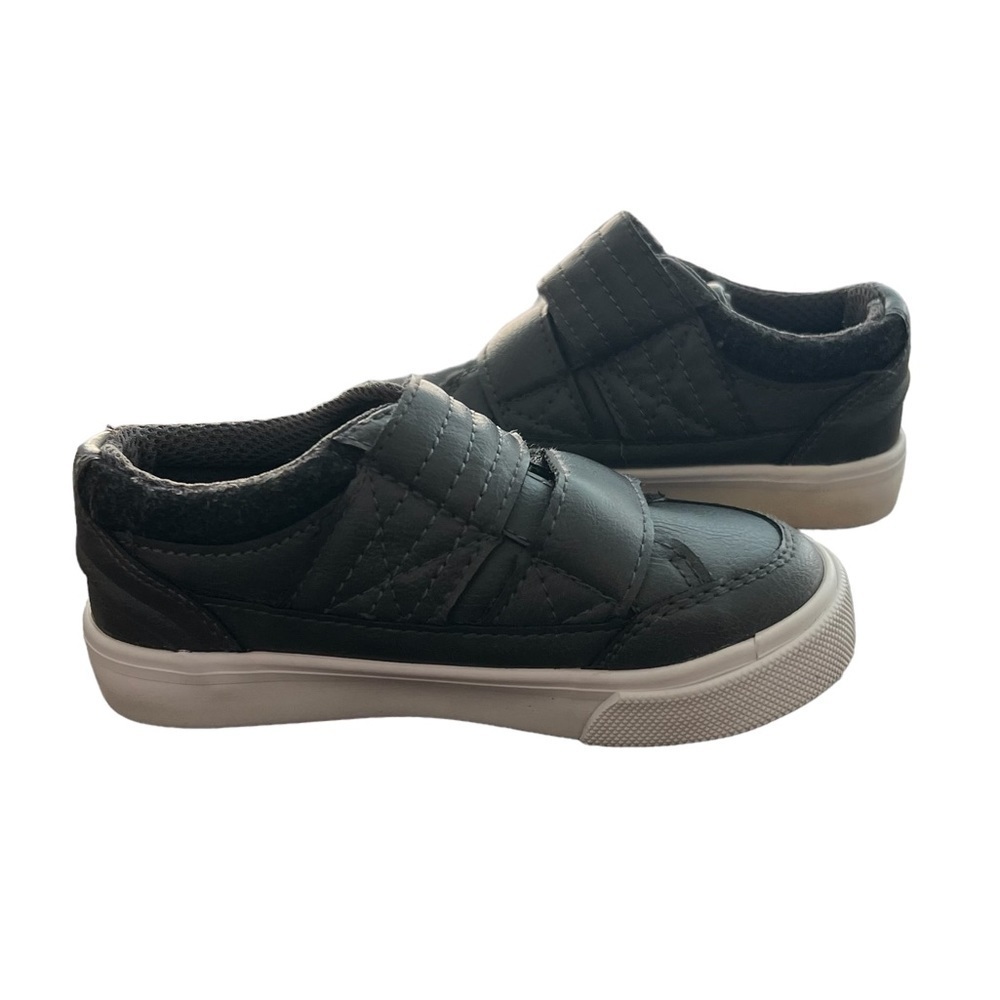 Falls Creek Gray Jesse Junior Hook And Loop Sneakers Size 7 Toddler Boys